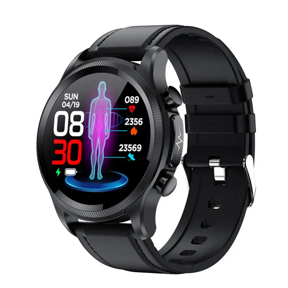 

Health Monitor Smartwatch Ip68 Waterproof Heart Rate Blood Pressure Monitor Smart Watch Body Temperature Ecg Ppg Blood Glucose