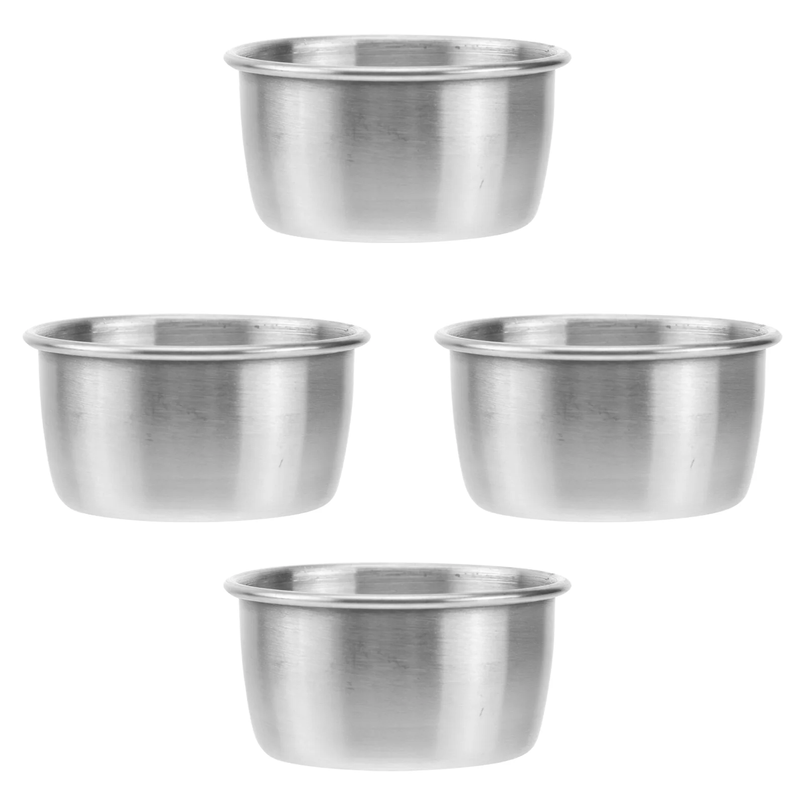 

Sauce Dipping Cups Dish Bowls Stainless Seasoning Dishes Bowl Plates Mini Steel Cup Side Appetizer Soy Condiment Plate