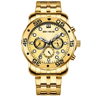 ben nevis gold quartz mens watch multifunctional three eye six needle fashion luminous watch