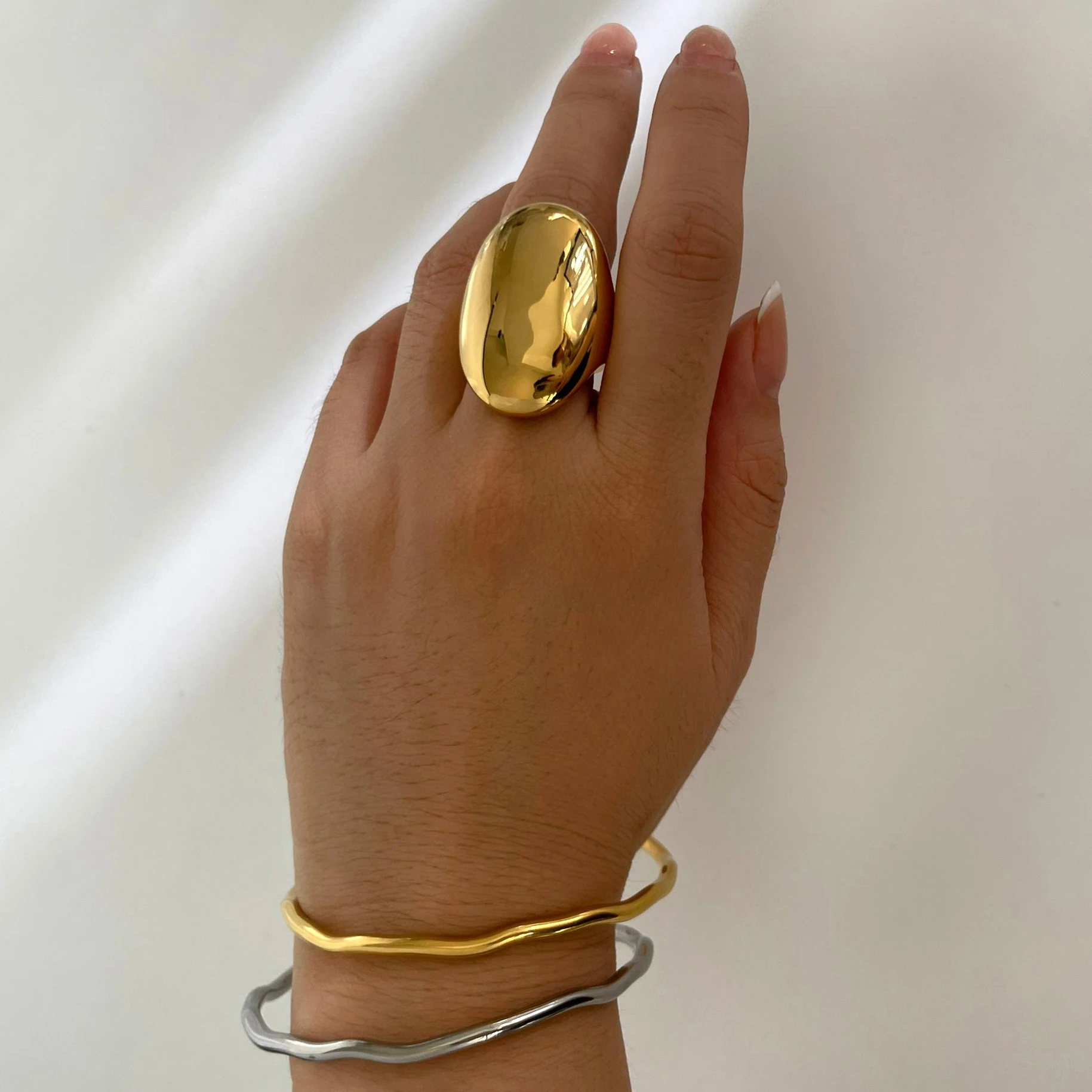 Прямоугольное кольцо из нержавеющей стали Peri'sbox