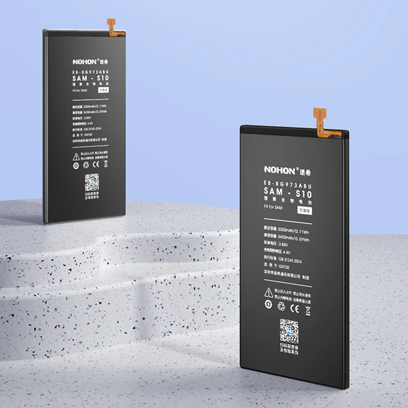 Аккумулятор NOHON для Samsung Galaxy S10 X S21 5G S9 S8 Plus S7 S6 Edge S10E s21FE S20ultra S21ultra A50 Note10 Замена