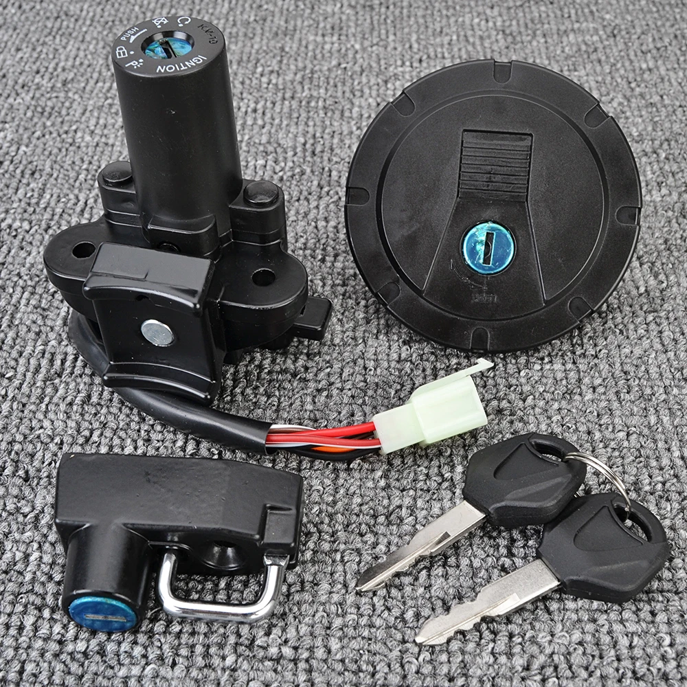 Крышка топливного газа переключатель зажигания замок сиденья для Kawasaki KLX125 KLX250