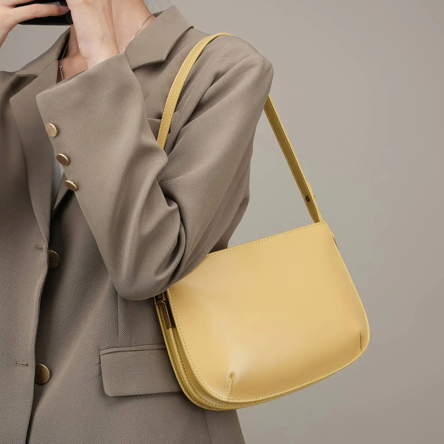 Dreamora Summer 2023 Luxury Women's Genuine Leather Shoulder Bag - High-Quality Fashion Handbag for Women