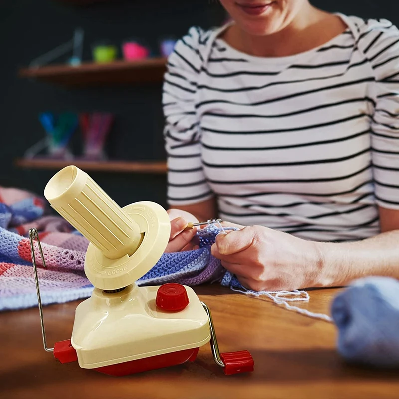 

1 Piece Knitting Hand Operated Yarn Ball Winder Swift Convenient Ball Winder Yarn Roller Machine Yarn Cake Winder