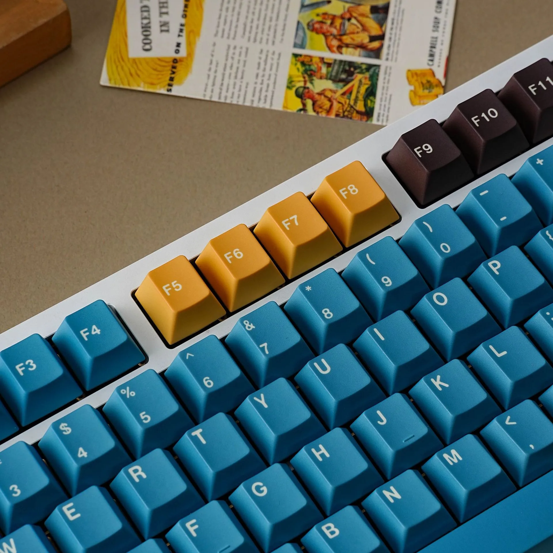 Фото Клавиши для механических клавиатур (Hebrew, Russian, German, Spanish, French, Abnt2, UK, Japanese, Korean) Cherry Profile PBT Keycap 7U ISO Enter №3