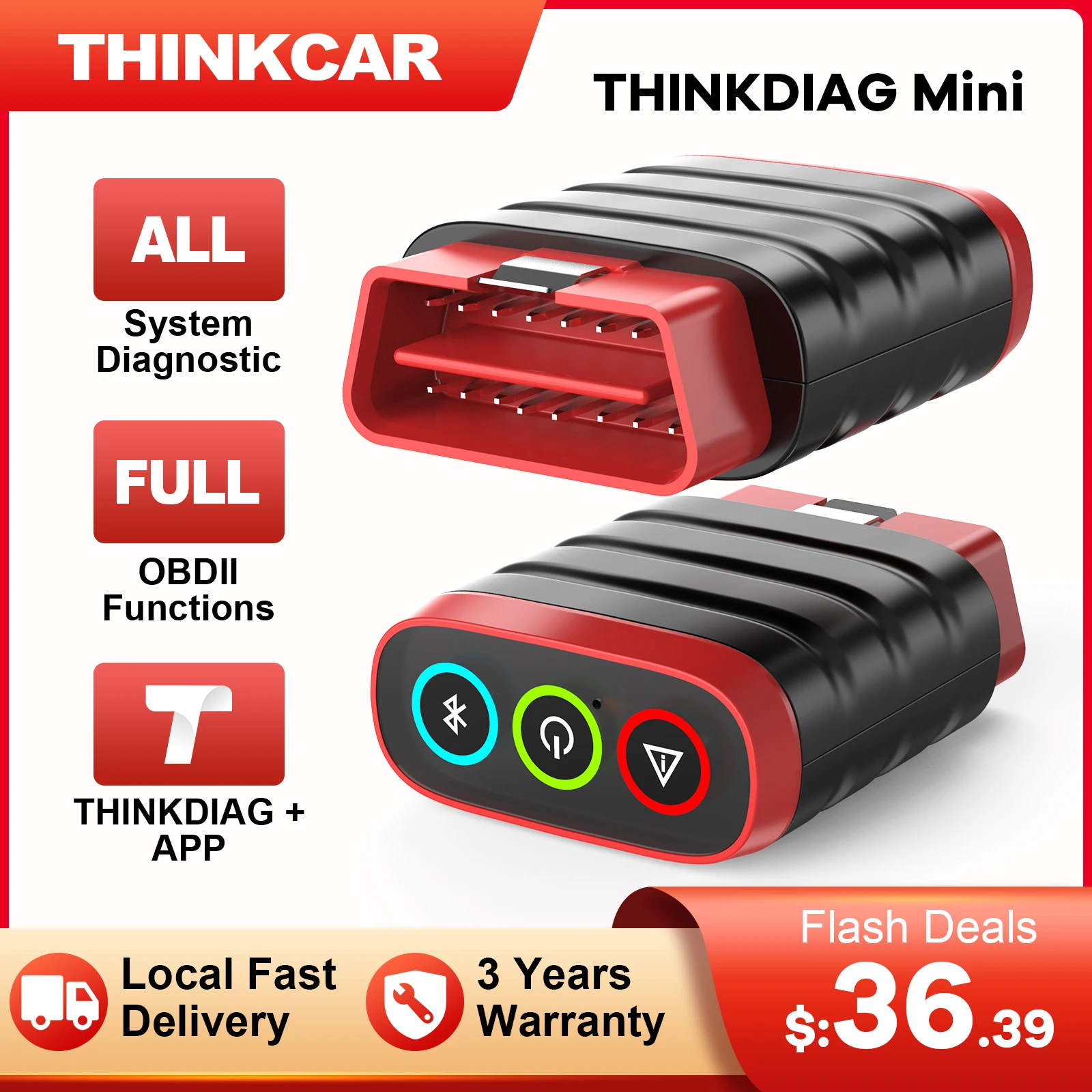 Новинка, мини-инструмент для диагностики автомобиля THINKCAR THINKDIAG, вся система диагностики автомобилей, бессрочный сканер OBD2, считывание/очистка ошибок кода Новинка, мини-инструмент для диагностики автомобиля THINKCAR THINKDIAG, вся система диагностики автомобилей, бессрочный сканер OBD2, считывание/очистка ошибок кода