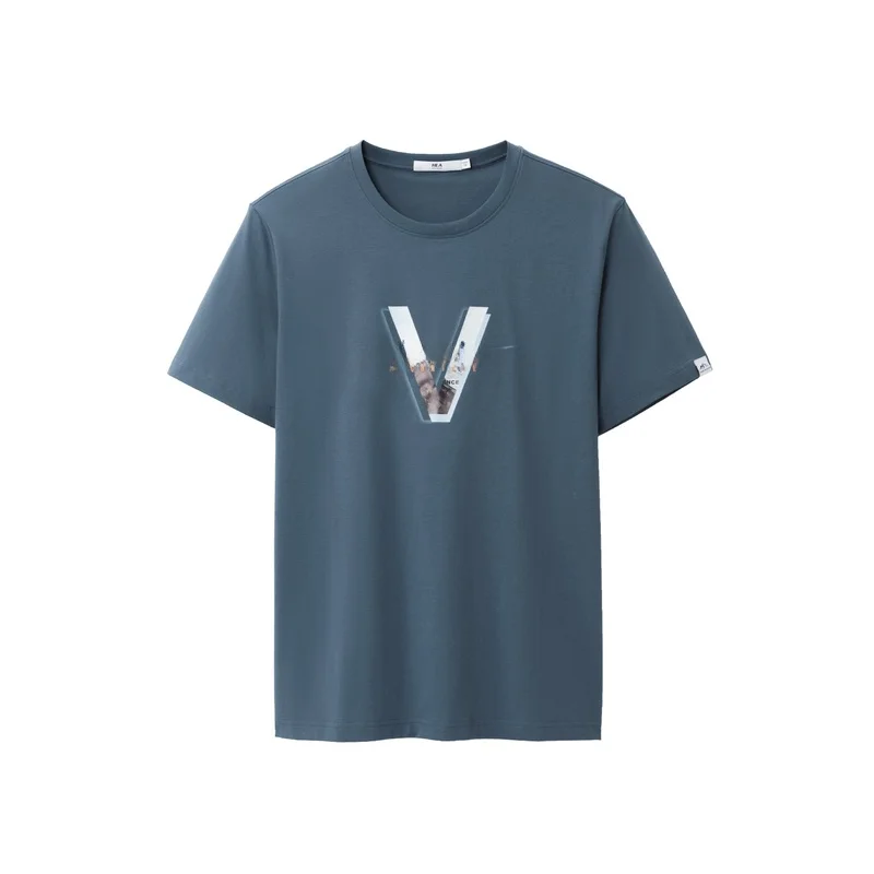 Hla/Hailan домашняя охлаждающая хлопковая футболка Cool Feeling новинка лета 2024 однотонная