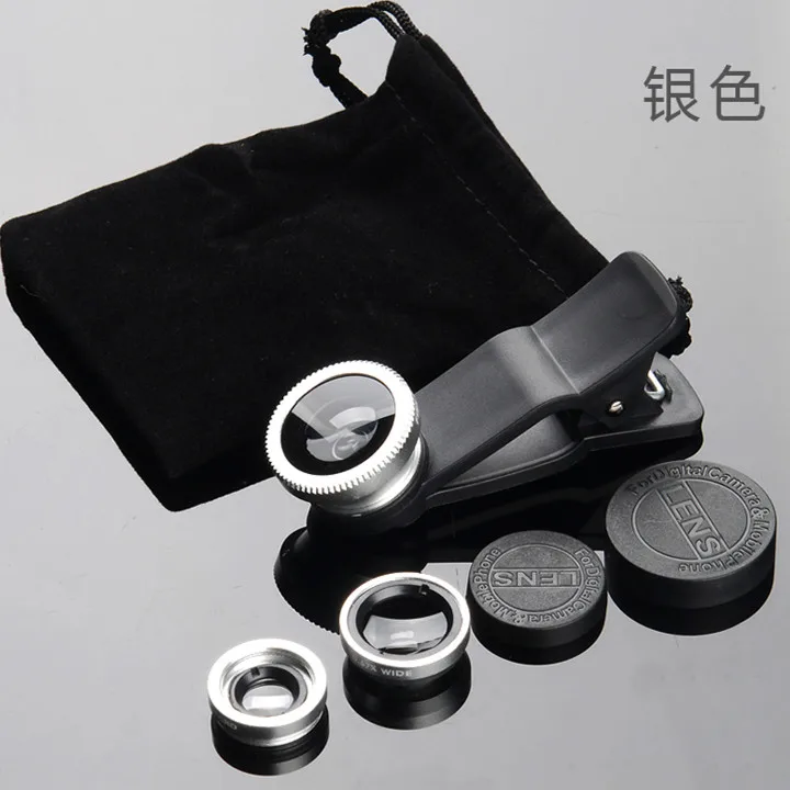 3 in 1 wide angle macro fisheye lens camera kits mobile phone fish eye lenses with clip 0 67x for iphone samsung all cell phones free global shipping