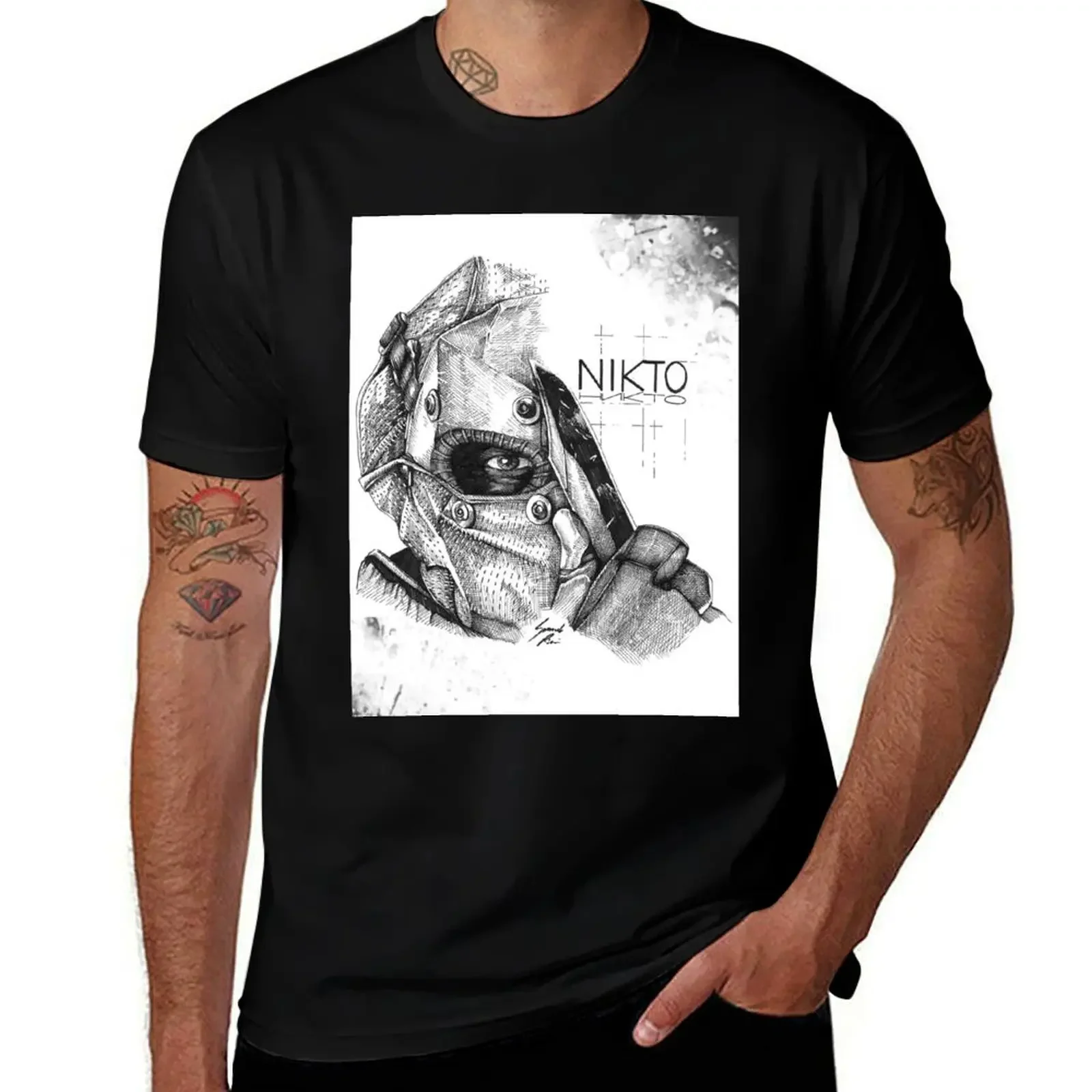 Nikto Ink Art футболка забавные подарки рубашка Croswit мужские футболки чемпионов