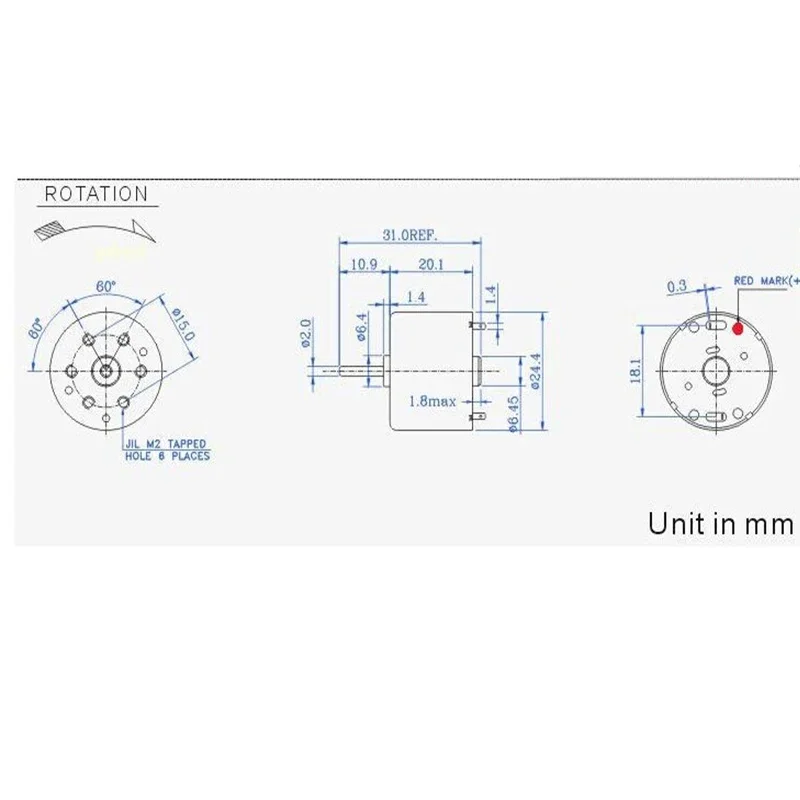 Mabuchi круглый мини RF-310T-11400 длинная ось для вентилятораручного генератора двигатель микро двигатель постоянного тока 3 В-6 В 6400 обмин аксессуары для игрушечной модели (art.: 3920cc5f880ef) - 3920cc5f880ef