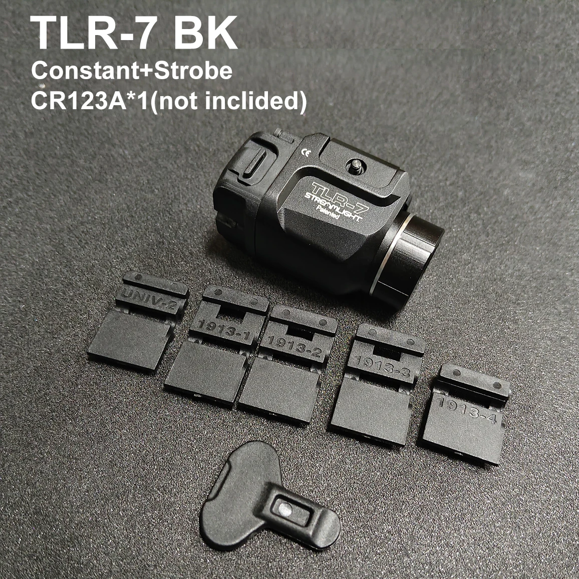 Фото TLR 7 TLR 7X Пистолетный скаутский фонарь Светодиодный стробоскопический фонарик для страйкбола G lock 17 Taurus Fit Рельс 20 мм 500 люмен Перезаряжаемый аккумулятор №4
