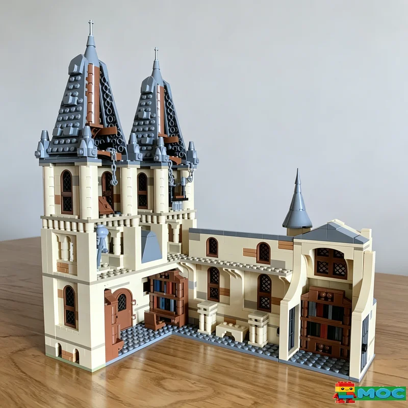 Фото Набор строительных блоков MOC «Средневековые колокольни» (1360 деталей), модель городской улицы, развивающая игрушка для самостоятельной сборки, подарок на день рождения №2