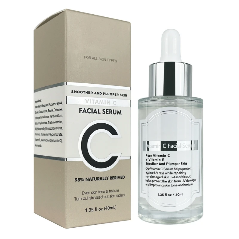 

40ml VC Face Serum Reduce Wrinkles Skin Care Anti Aging Skin Nourishing Moisturizing Serum