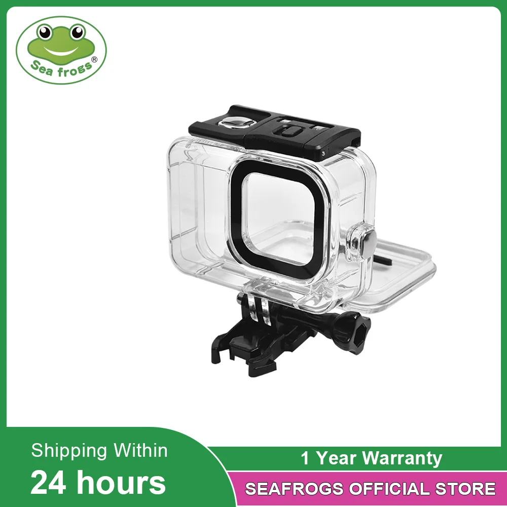 

Seafrogs 60M Waterproof Case for GoPro Hero9 10 Black Protective Diving Underwater Housing Shell Cover for Go Pro 10 9 Accessory