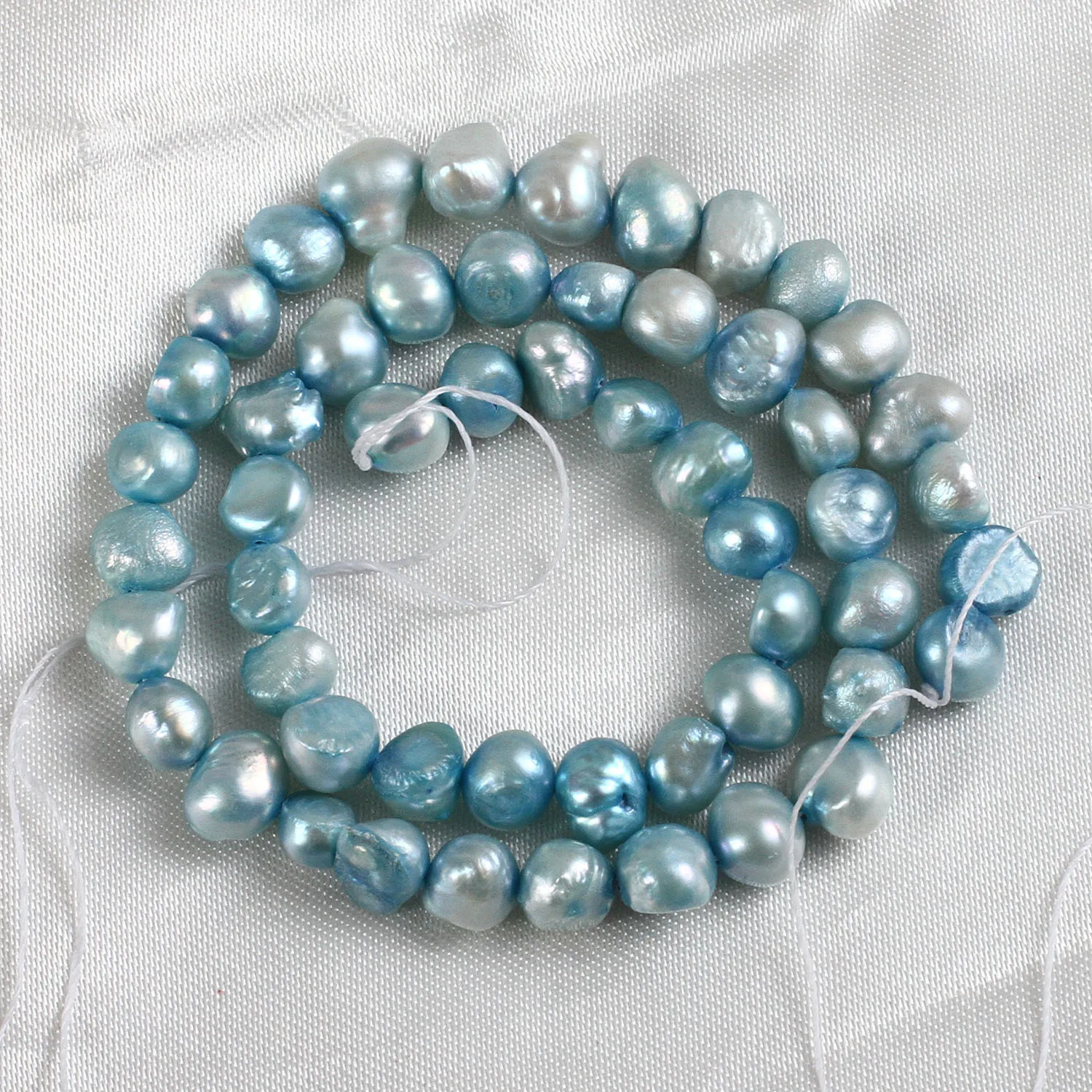 Promote Sales Cultured Potato Freshwater Pearl Beads Green 7-8mm Punch Loose for Make Jewelry DIY Accessories | Украшения и