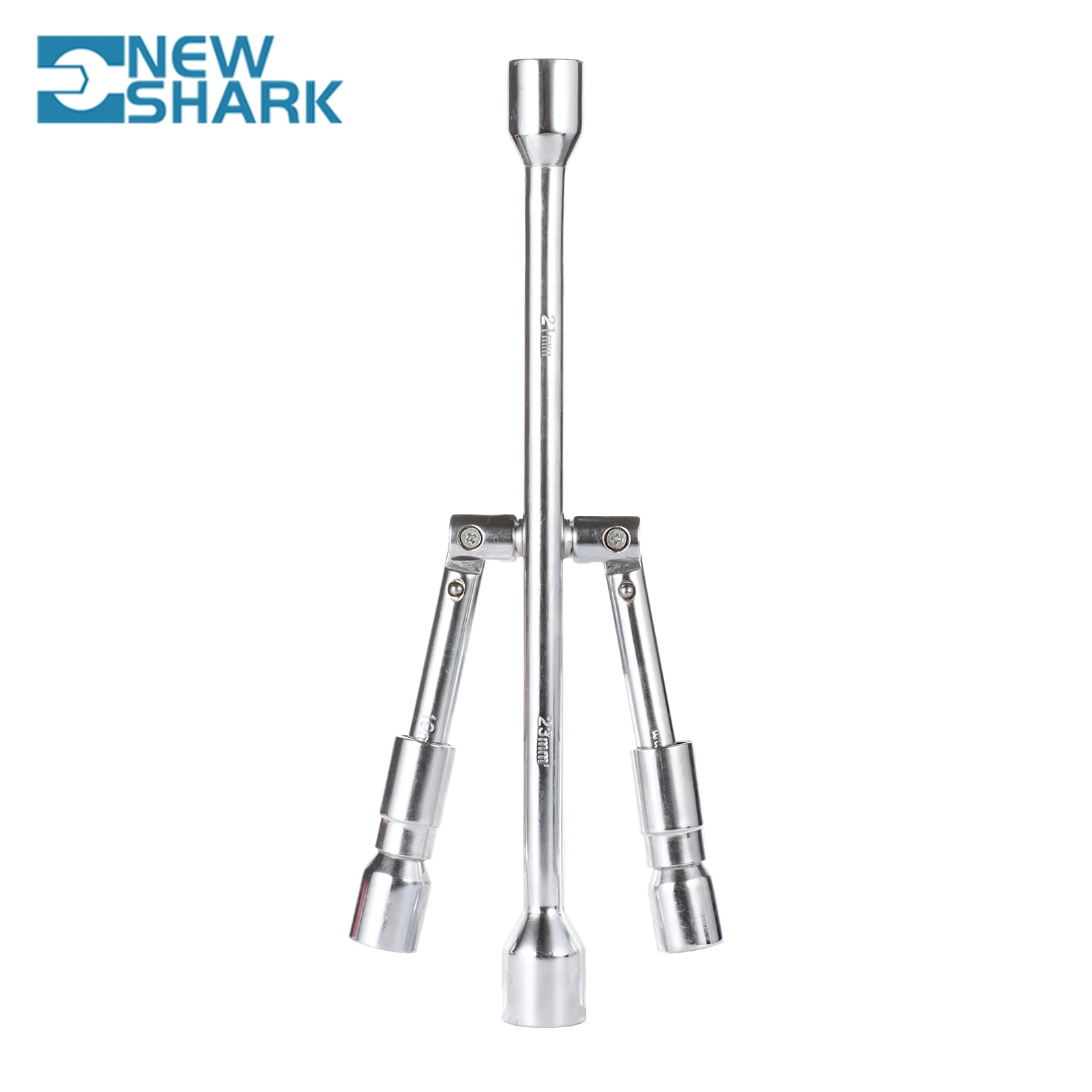 

14-Inch Universal Folding Lug Wrench, 4-Way Cross Wrench