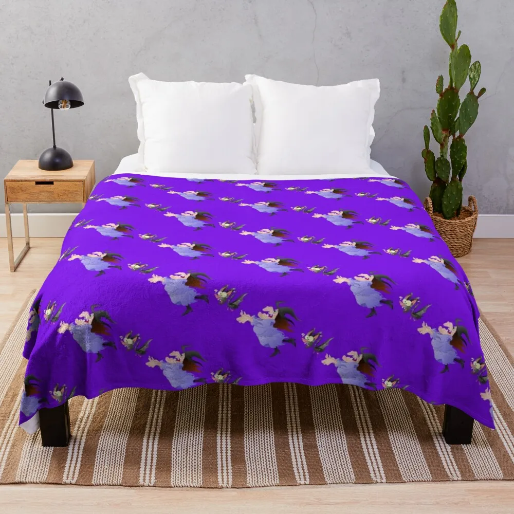 

Witch and Bat Throw Blanket Kawaii Blanket