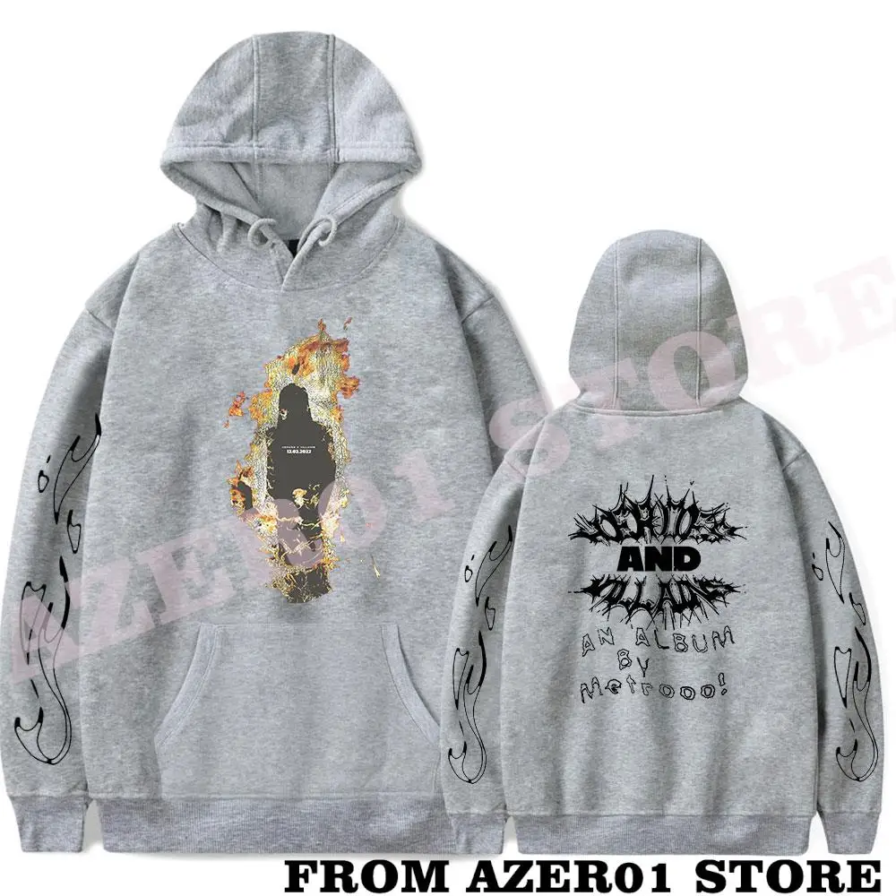 Фото Толстовка Metro Boomin FLAME H & V Merch, зимние мужские/женские толстовки с капюшоном, милая уличная одежда, толстовка с длинным рукавом для прогулок №3