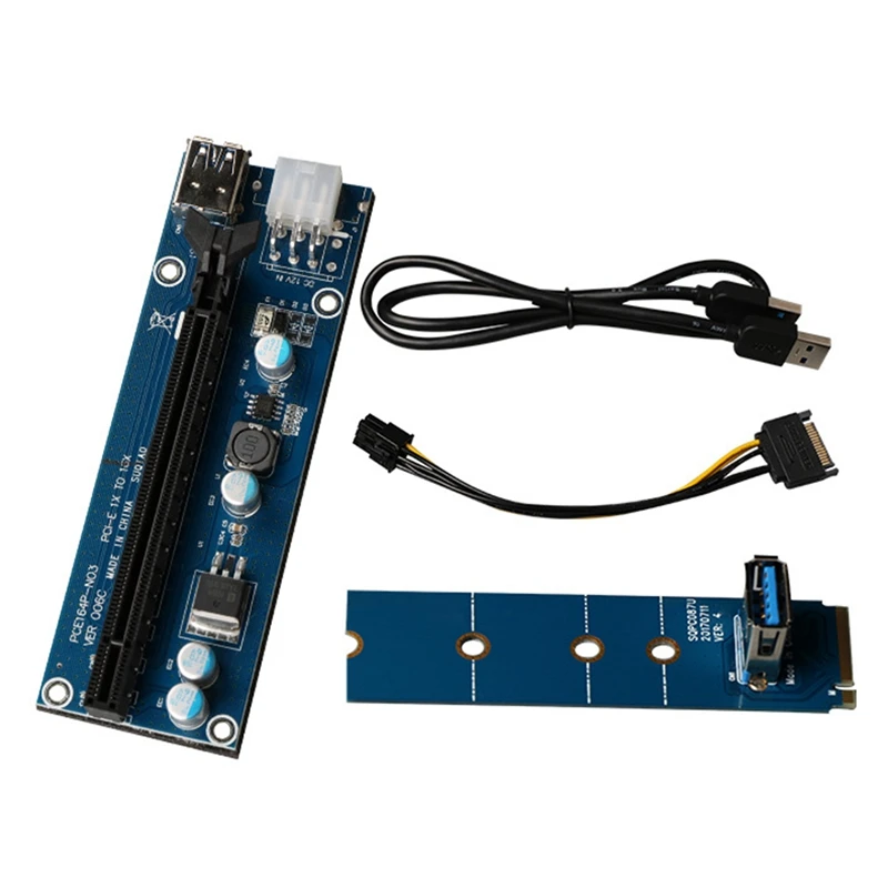 

Переходник NGFF M.2 на USB 3,0 PCI Express, адаптер, карта M.2 на PCI E X16, переходник со слотом, видеокарта, Удлинительный кабель