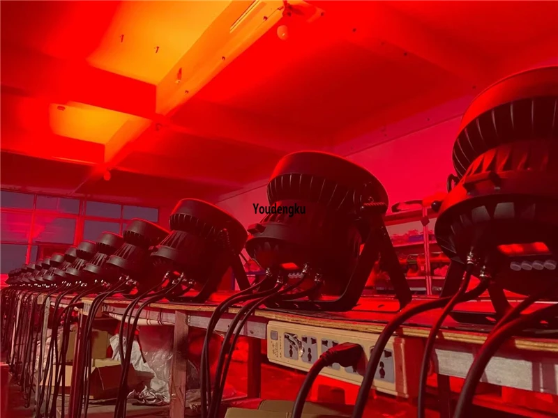 4 шт. с кейсом свадебный диджейский светодиод номинальной банки 18x15 Вт 5-в-1