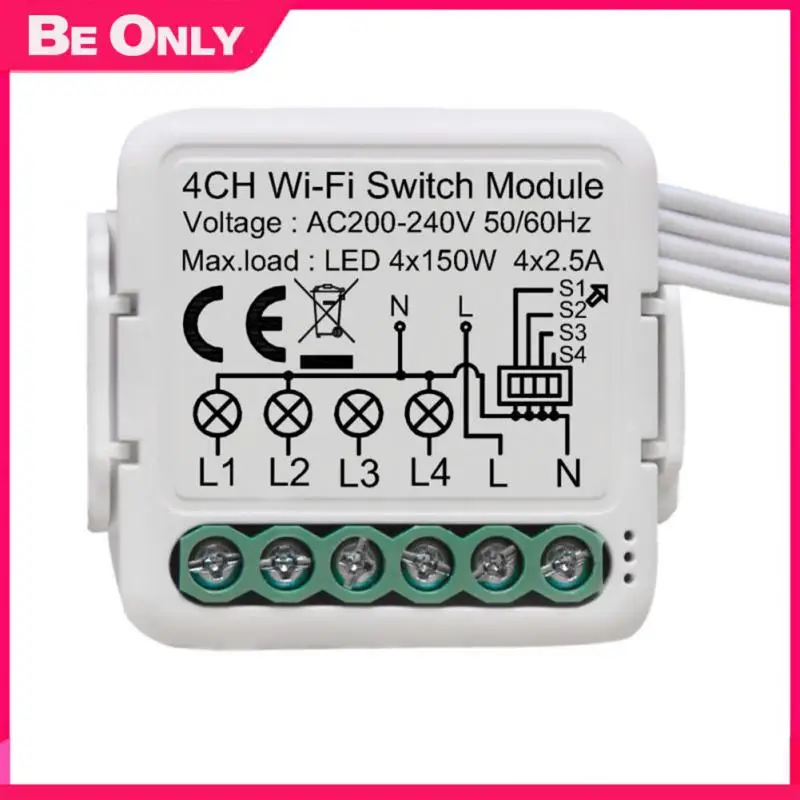 

Голосовой модуль двойного управления, беспроводной смарт-выключатель с Wi-Fi, дистанционное управление через приложение Smart Life, умный выключатель с 3 клавишами и 4 клавишами