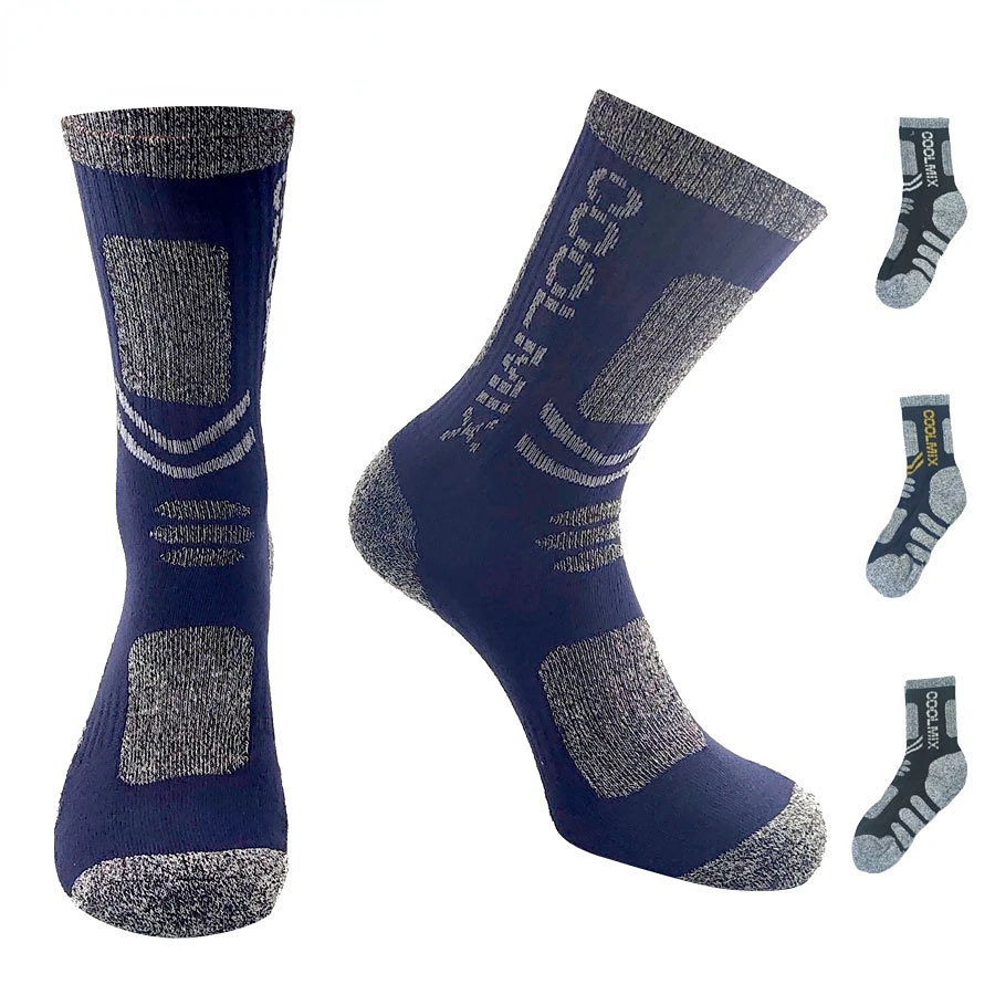 

Men's hiking and mountaineering sports socks Thickened high tube long medium tube socks at the bottom of the towel