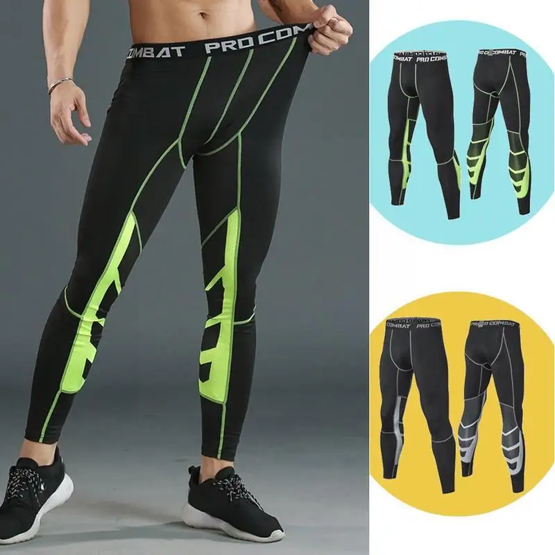 

Men's Thicken Compression Pants Cycling Running Basketball Fitness Sweatpants Tights Trousers Elasticity Soccer Legging S0p2