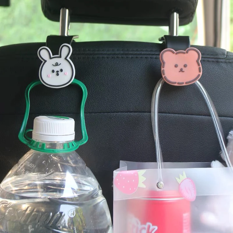 Creative Car Hook Cartoon Cute Rear Seat Back Hanging Hook Automobile Interior Storage Holder Hooks Interior accessories