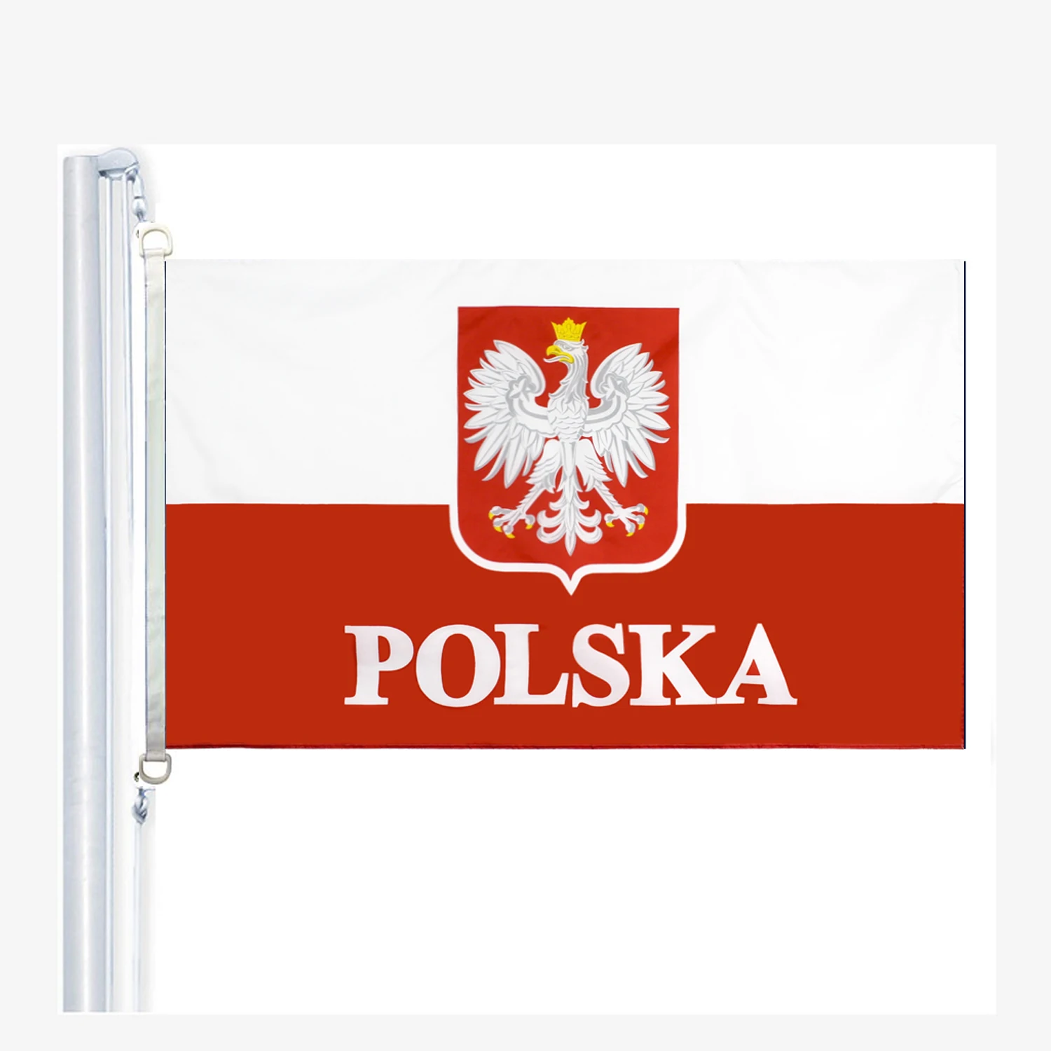 

Polish flag flags,90 x 150 cm, 100 % Polyester, Digitaldruck