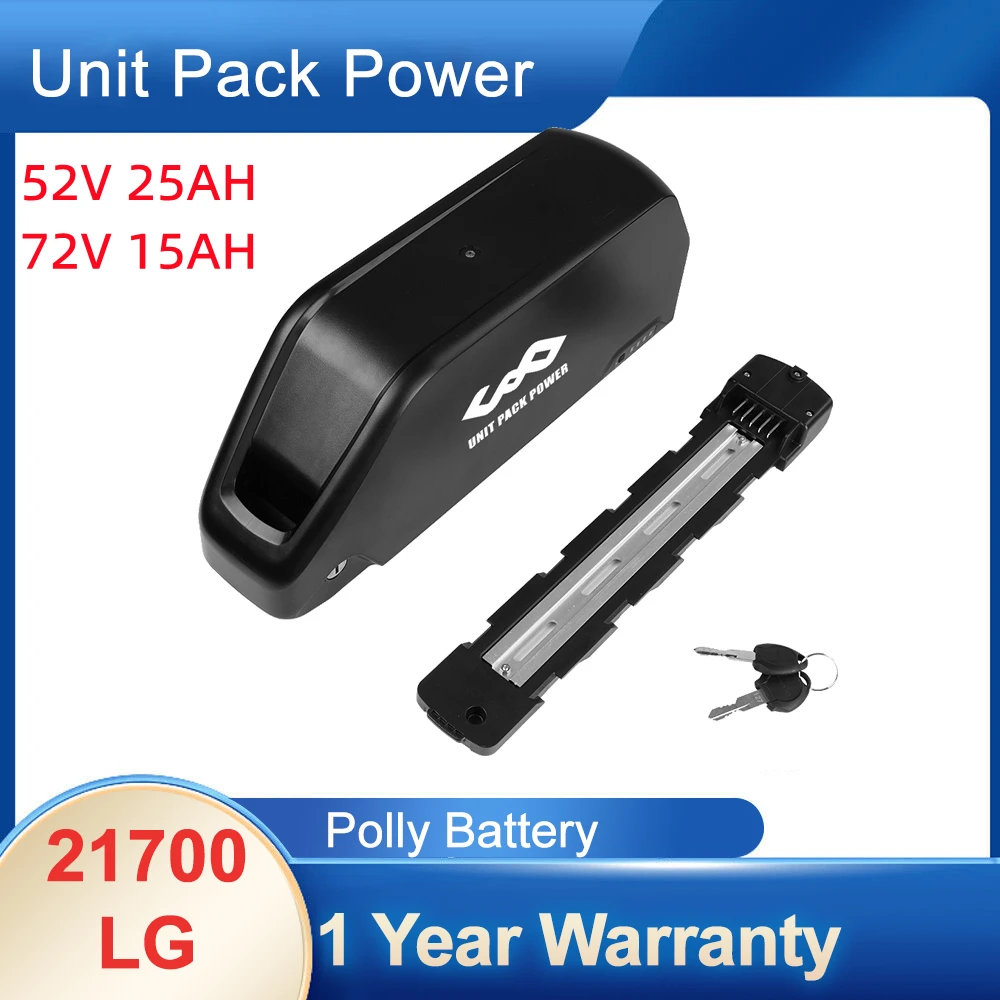 

21700 Downtube Jumbo Polly 52V 24AH EBike Battery LG 60V Battery Pack for 1500W BBS02 Escooter Motor duty-free gift charger
