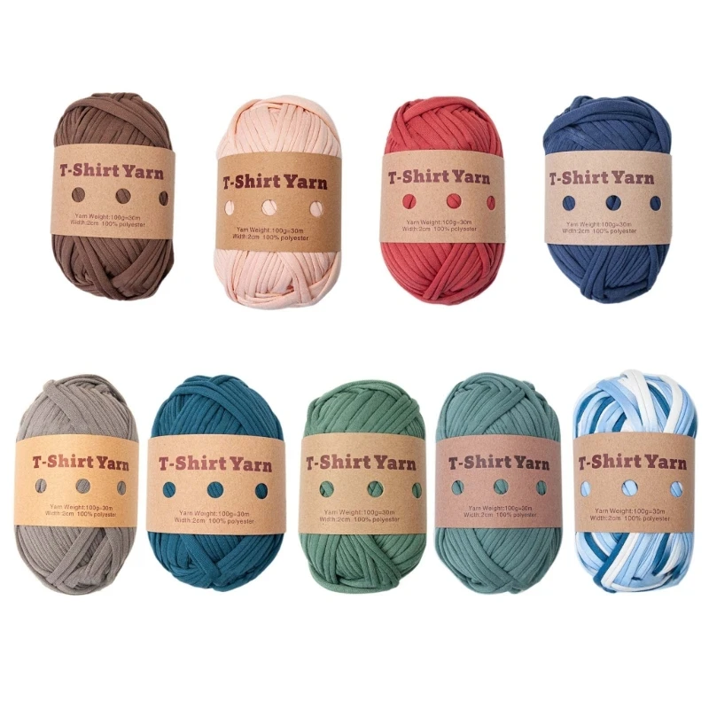 

Пряжа для вязания Ткань Ткань Футболка Пряжа Ковровая пряжа Пряжа для вязания крючком футболки