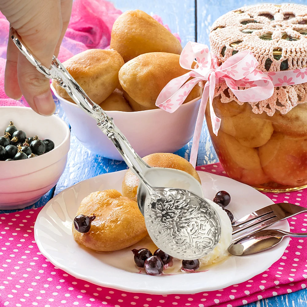 Щипцы для буфета инструмент выпечки и барбекю зажим салатов Позолоченные Фрукты