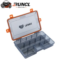 runcl waterproof seal fishing box fishing accessories lure hook boxes storage double sided high strength fishing tackle box