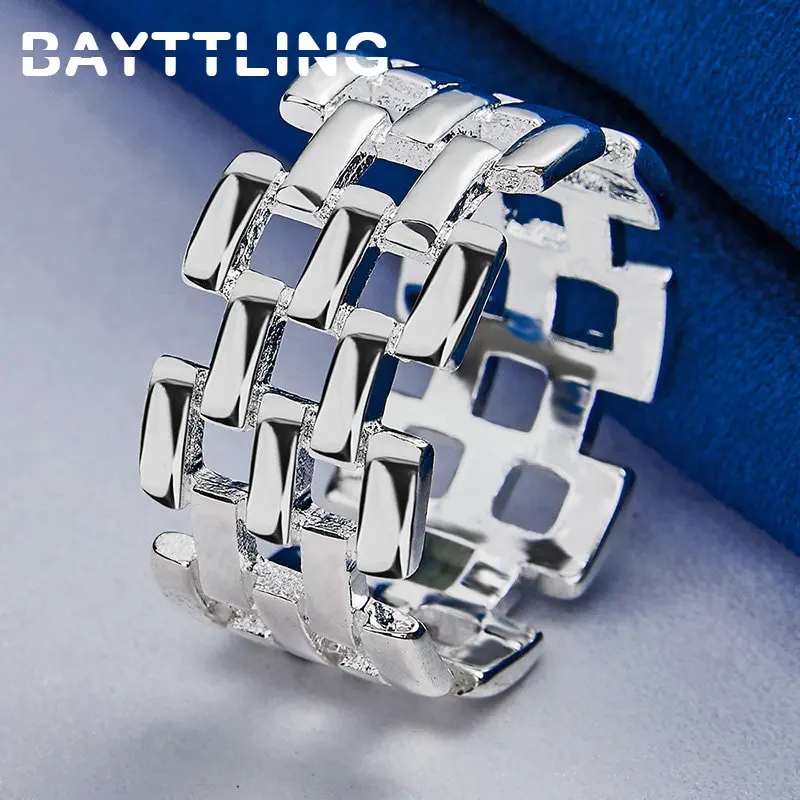 Сетчатое кольцо из стерлингового серебра 925 пробы