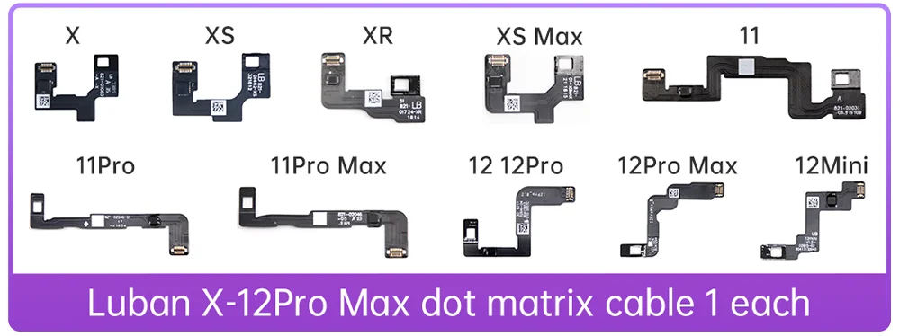 

Luban JC WL I2C точечная матричная микросхема IC Face ID ремонтный проектор для Iphone 11 12 13 Pro MAX /mini X XR XSmax Pad сменная панель для пережигания IC