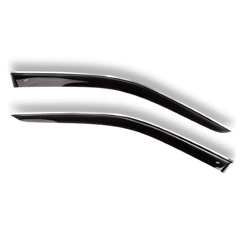 Дефлекторы окон хром полоска молдинг Cobra Tuning H22398CR на авто Hyundai Starex 1998-2007 ветровики