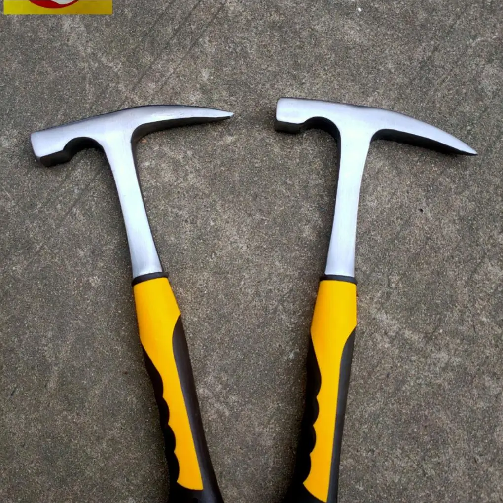 

Geological Double-Head Multifunctional Pointed Hammers Carbon Steel Hand Tool Anti-Skid Rubber Handle Hardware Tools