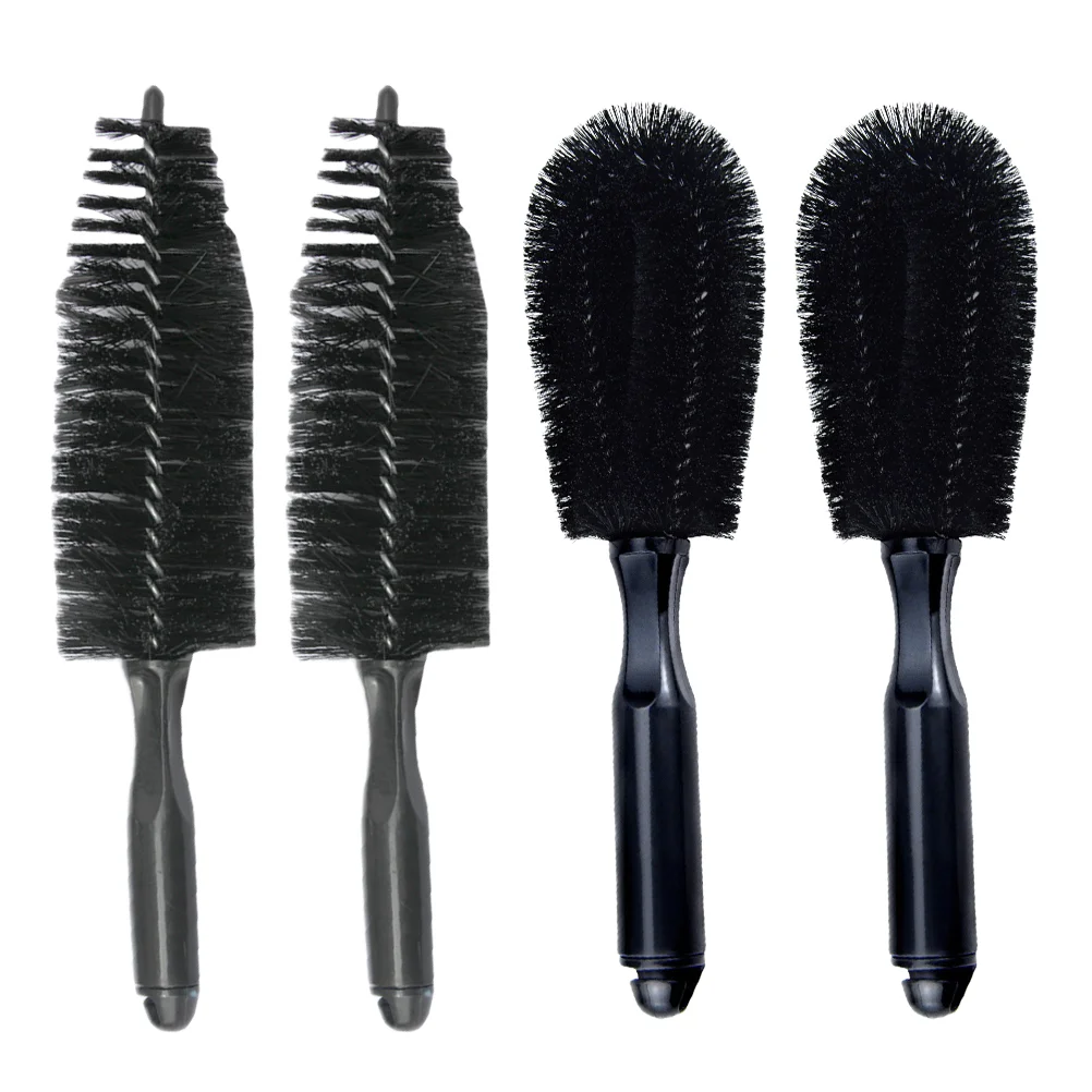 

4 Pcs Car Cleaning Brush Tire Brush Cars Cars Car Wheel Clean Brush Car Detail Brushes Car Detailing Dedicated Hub Brush