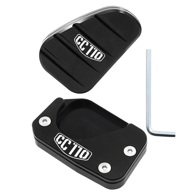 

Аксессуары для мотоциклов Honda CC110 Cross cub CC 110 CNC алюминиевая боковая подставка увеличивающая пластина Выдвижная подставка