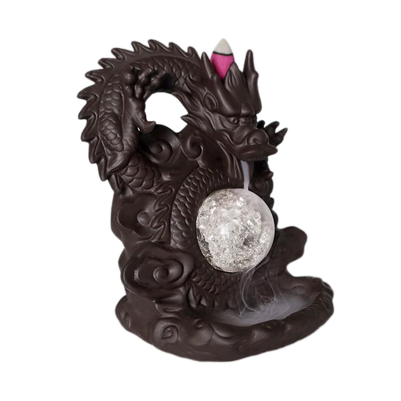 

High Quality Handmade Personalized Ceramics Waterfall Back Flow Incense Burner Bag Decor