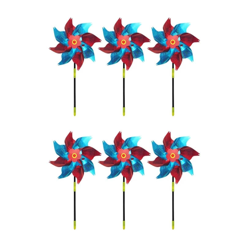 

Bird Repellents Wind Spinner 6pcs Decorative Ornament Crafts Party Decoration for Garden Yard Lawn Decoration Crafts