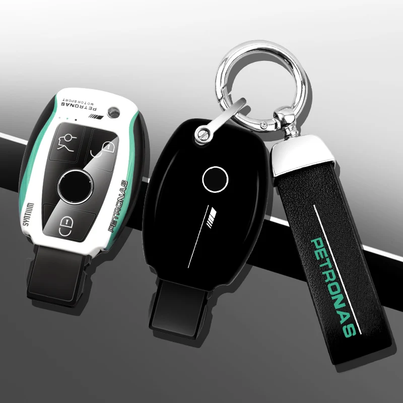 

New ABS+TPU Car Key Case Bag for Mercedes Benz C E B A R Class GLA GLS GLK GLC CLA W204 W205 W212 W463 W176 2023 Accessories