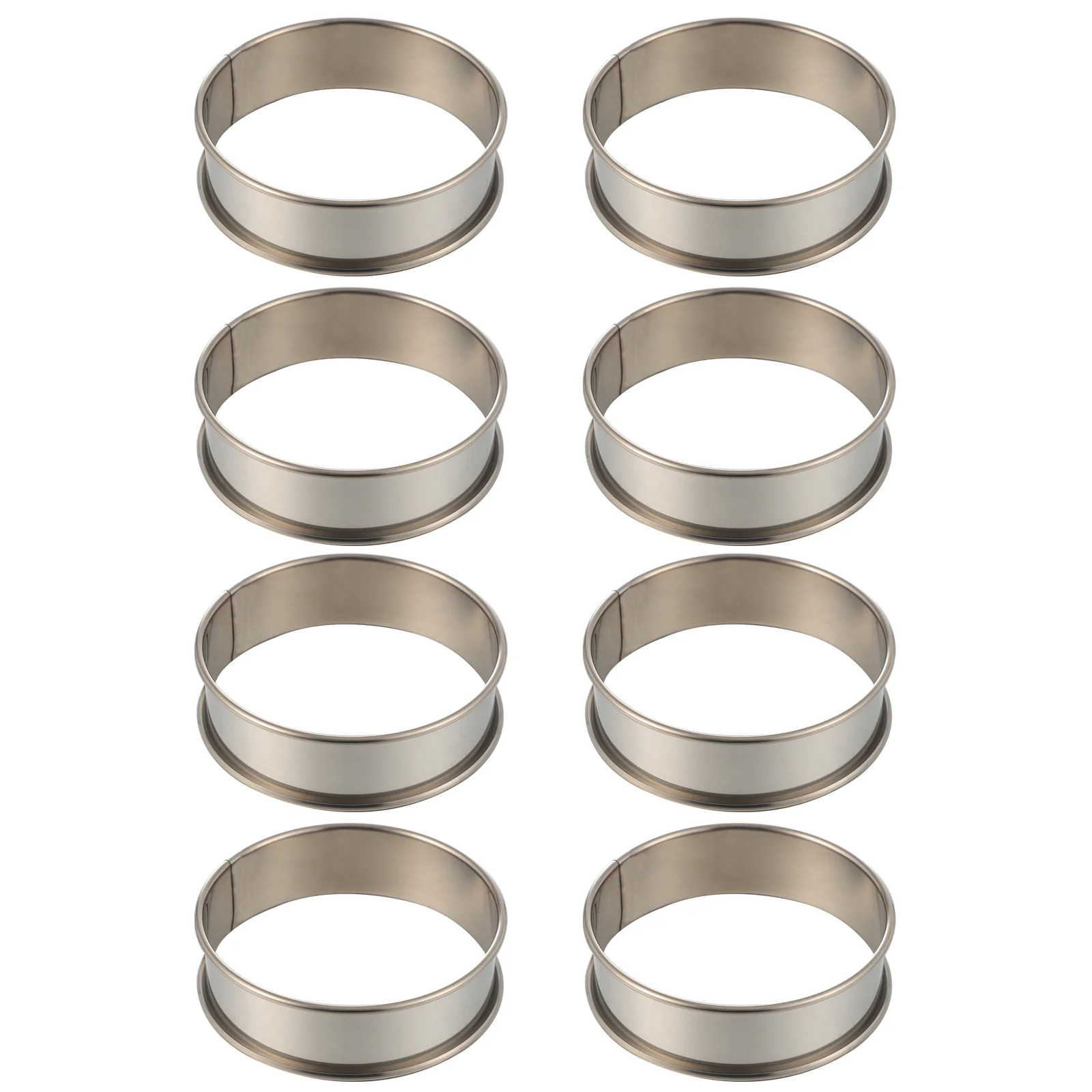 

8pcs Adjustable Mousse Cake Molds Round Cake Ring DIY Appliance Stainless Steel Cake Molds Mousse Pan