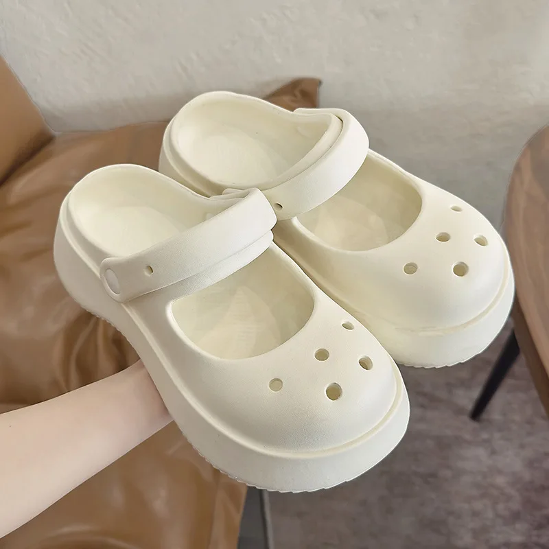 Summer Women Slippers Thick Sole Platform Sandals Outdoor Beach Shoes Indoor Home Slides Flip Flops Woman Bathroom Shoes