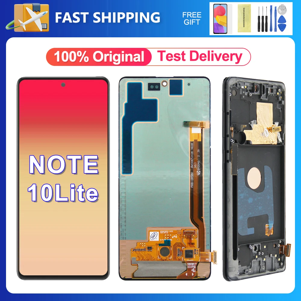 ЖК-дисплей для Samsung Galaxy Note 10 Lite N770 N770F с сенсорным экраном 6,7 дюйма и дигитайзером в сборе
