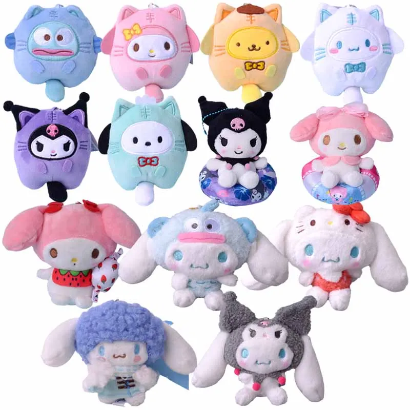 

Sanrios Cinnamoroll Kuromi Kittys моя мелодия почтовый Hangyodon Purin собака мягкая плюшевая кукла мультфильм Плюшевые игрушки-подвески подарок