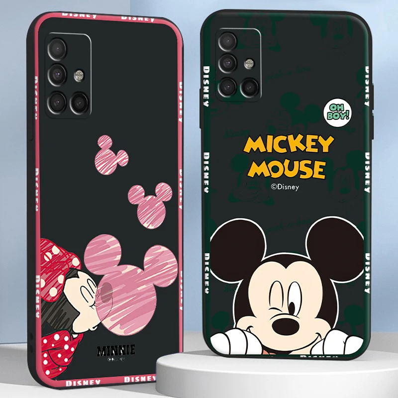 

Disney Mickey Cartoon Phone Cases For Samsung A51 5G A31 A72 A21S A52 A71 A42 5G A20 A21 A22 4G A22 5G A20 A32 5G A11 Shell
