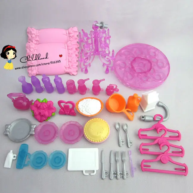 

Doll House Original Mini Food Hangers Bottle Disc Light Accessory for Barbie Doll Play House Accessory (suit for 1/6 BJD Doll)