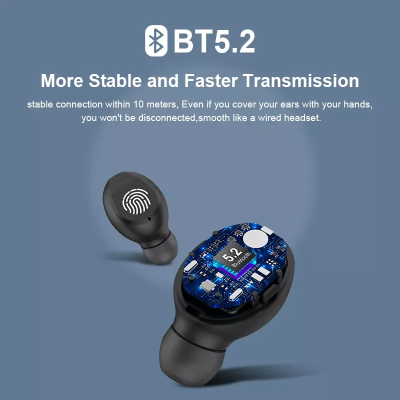 TWS-наушники RUSAM BL31 с поддержкой Bluetooth и сенсорным управлением (art.: 3920be2c80486) - 3920be2c80486