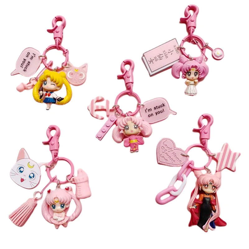 Фото Bandai Сейлор Мун Сейлор Мун Сейлор Меркурий аниме периферийные устройства мультяшная фигурка брелок kawaii девушка сердце кулон аксессуары №1